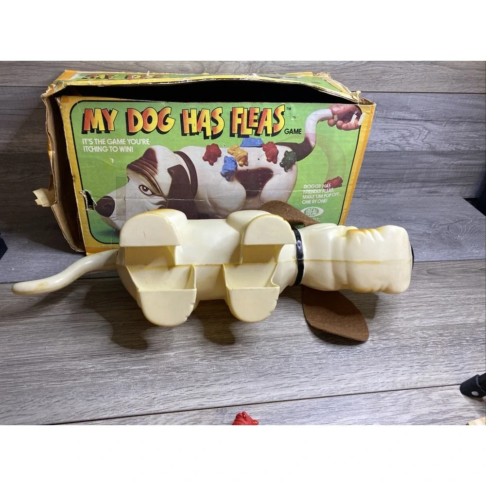 MY DOG HAS FLEAS 1979 Basset Hound Family Game Original Box no instruction